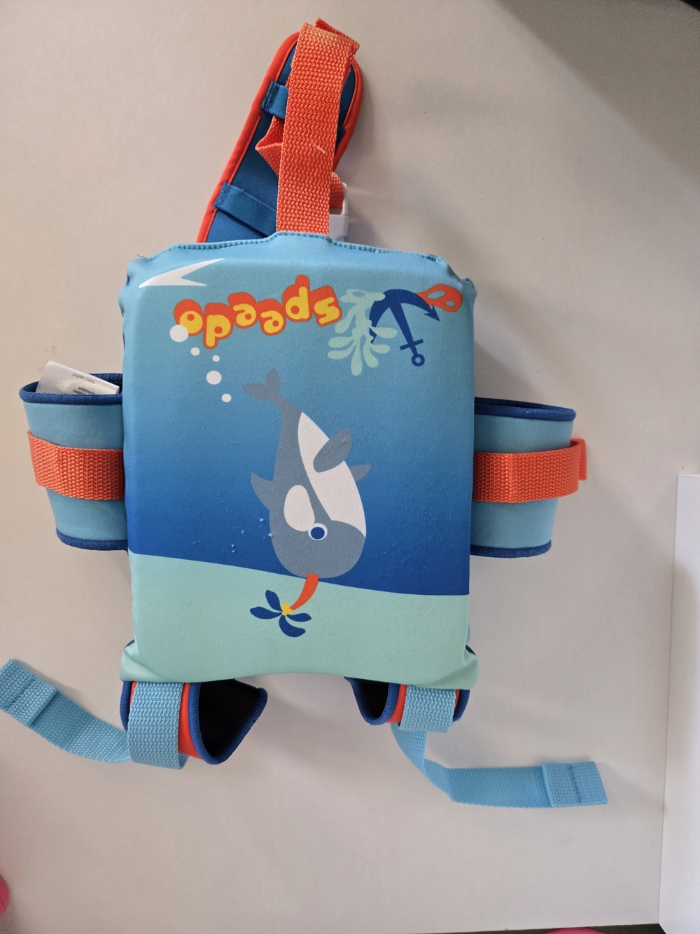 Speedo Kids Blue Swim Float Vest with Whale Graphic